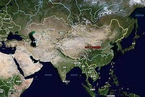 亚洲地图