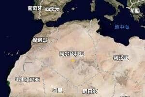 阿尔及利亚地图