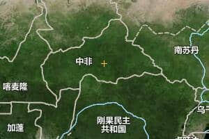中非地图