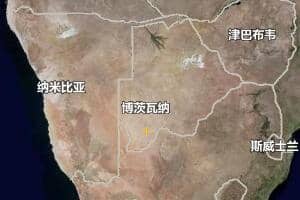 博茨瓦纳地图