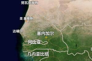 塞内加尔地图