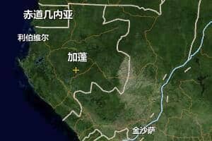 加蓬地图