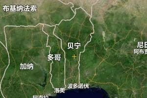 贝宁地图