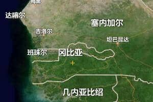 冈比亚地图