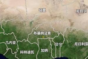 布基纳法索地图