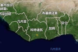 科特迪瓦地图
