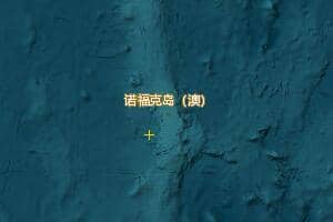诺福克岛地图