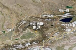 吉尔吉斯斯坦地图