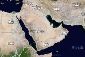 沙特阿拉伯地图