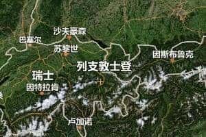 列支敦士登地图