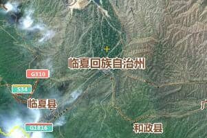 临夏州地图