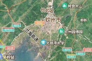 钦州市地图