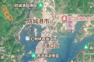 防城港市地图