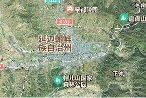 延边州地图
