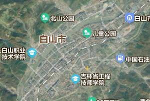 白山市地图