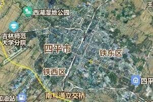 四平市地图