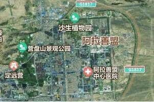 阿拉善盟地图
