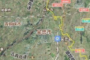 吴忠市地图