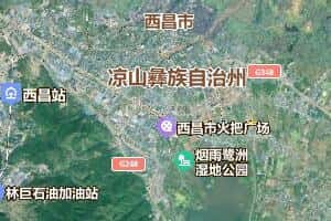 凉山州地图