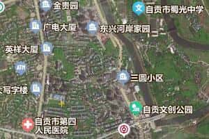自贡市地图