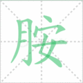 胺笔顺