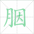 胭笔顺