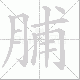 脯笔顺