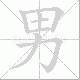 男笔顺