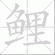 鲤笔顺