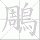 鵰笔顺