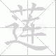 莲笔顺